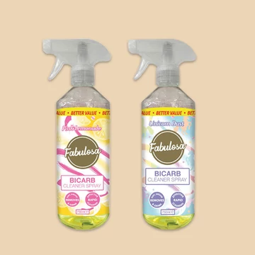 Fabulosa Szódabikarbónás tisztító spray - Unicorn Dust (750ml) és Fabulosa Szódabikarbónás tisztító spray - Pink Lemonade (750ml) csomagajánlat