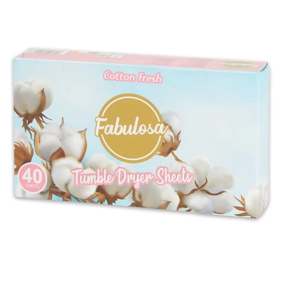 Fabulosa illatosító kendő szárítógépbe - Cotton Fresh (40 db)